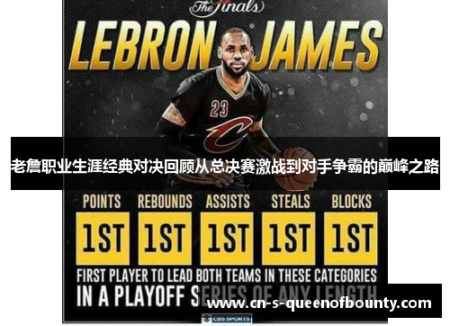 老詹职业生涯经典对决回顾从总决赛激战到对手争霸的巅峰之路